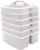 Teacher Created Resources White Portable Plastic Storage Caddy 6-Pack for Classrooms, Kids Room, and Office Organization, 3 Compartments