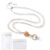 Teacher Lanyards for ID Badges and Keys, Retractable Beaded Lanyard for Women with Badge Reel and 2 Clear ID Holders Accessory for Teachers, Nurses and Office Staff, Clear