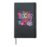 Teacher Life Colorful Classroom Educator Patchwork Art Hardcover Journal, Black