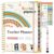 Teacher Planner 2026-2027, July 2026 – June 2027, Academic Weekly & Monthly Calendar Planner with Tabs, 8.5″ x 11″ A4 Teacher Lesson Plan Book with 7 Periods, Daily Agenda School Organizer for Teacher Student Homeschool, Rainbow