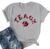Teacher Shirt for Women Sequin Apple T Shirt Back to School Top Gray