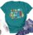 Teacher T Shirt Women Teacher Life Short Sleeve Teacher’s Day Gift Shirt Back to School Shirt Tee Top(Cyan,Mudium)