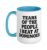 Tears Of The People I Beat At Dominoes Ceramic Mug, Blue/White, 15oz