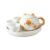 Tea Set with Lovely Cats Ear Chinese Styles Miniature Ceramic Teapot Ornament for and Girls Earthenware Tea Container