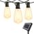 TECHKO Solar 25-Bulb LED String Lights – 52ft w/USB Charging
