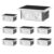 TECKNET Solar Fence Lights 8 Pack, 8 Modes RGB Color Changing, 200°Wide Lighting & Up Down Lights, IP66 Waterproof Dual-Lens LED Decorative Lights for Wall/Garden/Fence/Patio/Backyard