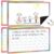 TecUnite 4pcs Jumbo Magnetic Draw & Write Paper 21.5″ x 18″ Dry Erase Handwriting Lined Paper Magnetic Lined Sheet for School, Office, Kitchen Fridge, Kids Drawing(Colorful)