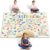 Teenyyou 5 x 3.3 ft Large Classroom Rug Elementary Reading Educational Area Rug Kids Room Children Classroom Carpet Playroom Learning Colorful Square School Decor Seating Carpet 7 Seats