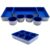 Teeo – Organizers for Drawers – Kitchen Drawer Organizers and Storage – Small Organizer Bins – Makeup Drawer Organizer – Home Office Desk Dividers Compartment Organization – Pack of 7, Royal Blue