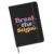 TeesAndTankYou Retro Break The Stigma 5″ x 7″ Hardbound Soft Touch Notebook Journal (Ruled, 80 Pages) Black