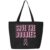 Tees & Tails Save The Boobies Large Canvas Multipurpose Hand Bag With Zipper 100% Cotton 20 X 15 X 5 Inner Pocket Beach Travel Gift Black 554