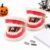 Teeth Shaped Stapler, Funny Teeth Shaped Mini Desktop Office Stapler (2PC)