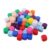 TEHAUX 100pcs Blank Six Sided Acrylic Dice with Rounded Corners and Smooth Surface for Board Games and DIY Crafting Projects, 16mm Cube Dice with Balanced Weight and Stable Rolling