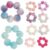 TEHAUX 10pcs Spiky Bead Sensory Fidget Ring for Stress Relief and Anxiety Reduction, Comfortable Abs Material with Smooth Surface, for Studying and Reading, Finger for Teens and Office