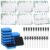 TEHAUX 12 Pack Small White Boards, 8.5″x12″ Double Sided Magnetic Dry Erase Boards, Portable Handheld Lined Whiteboards with Eucalyptus Borders for Students & Teachers, Includes 12 Markers, 12 Erasers