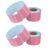 TEHAUX 2 Rolls Self Adhesive Thermal Label Sticker Roll, Pink Thermal Paper Self-Adhesive Labels for Efficient Continuous Printing and Sturdy Use, for Identification Tasks and Office