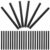 TEHAUX 50pcs Black Hot Glue Sticks Thermoplastic Adhesive Strong Adhesion and Easy Melting, for Office Paper and Electronics DIY Craft Projects