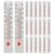 TEHAUX 50pcs Mini Glass Thermometer Dual Scale Temperature Gauge Strip