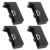 TEHAUX Eyelash Stable Extension Tape 4pcs Portable Dispenser with Desktop Base, Lightweight Plastic Eyelash Tape Cutter Organizer for Salon Home Use