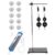 TEHAUX Pulley, Set Adjustable Experiment with Physics Block Height Bracket and Hook Weights Heavy Duty Plastic and Iron Material Pulley System for Middle School Physics Classrooms