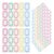 TEHAUX Sheets, Convenient Writing Surface and 30 Sheets Blank Price Tag Stickers Strong Adhesive Performance Synthetic Paper Self-Adhesive Burst Labels Retail Signage and Boutique