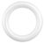 TEHAUX White Foam Circle Wreath Ring for DIY Crafts, Easy to Store and Can be Fixed, for Party Decorations and Craft Painting Projects