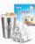 Teivio Small Trash Bags 3.5 Gallon 150 Counts Garbage Bags Fit 10-13 Liter, 3 Gallon,3.2 Gallon, Waste Basket Liner，Bathroom Trash Can Bin Liners, Plastic Bags for home office kitchen, Clear