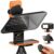 Teleprompter for Phone Magnetic Base with Mini Handheld Tripod, LENSGO TCQI 10P 10” Teleprompter for Smartphone App Compatible with iOS/Android, Professional Prompter for YouTube, Zoom, TikTok