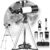 Telescope for Adults High Powered, 70mm Aperture 400mm AZ Mount Refractor Telescopes for Kids 8-12 and Beginners, White Astronomy Telescope with Aluminum Tripod and Phone Adapter