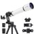Telescope for Adults High Powered, 90mm Aperture 1000mm Refractor Telescopes for Adults Astronomy Telescopio with High Precision Adjustment, Ultra-Stable Vertisteel AZ Mount Base Tripod, Phone Adapte