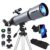 Telescope for Adults & Kids 80mm Aperture 600mm, Telescope for Adults High Powered, Beginners in Astronomy to See Planet, with Phone Adapter and Moon Filter, Carry Bag, Gray