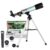 Telescope for Beginners, 90X Portable Astronomical Refractor with 15″ Tabletop Tripod, 2 Eyepieces & 1.5X Barlow Lens, 50mm Aperture, Ideal STEM Science Gift to Explore Moon Space
