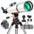 Telescope,Galaeyes 90mm Aperture 600mm FL, Telescope for Adults High Powered,Metal AZ & Stainless Steel Tripod, with Phone Adapter and Bag,Aperture 90mm