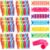 Teling 144 Pcs Mini Highlighters Bulk for Goodie Bags, 6 Colors Candy Shaped Pastel Highlighter Pens with Geometry Patterns, Party Favors, Classroom Prizes, Teacher Rewards, Birthday Gift Bag Stuffers
