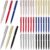 Teling 36 Pcs Small Ballpoint Pen Mini Pens Bulk 4 Inch Short Tiny Small Writing Tool Black Ink for Pocket Notebook Notepads School Office(Multicolored,Classic Style)