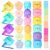 Teling 4 Pack 20 Pcs Cute Mini Highlighter Pens Multicolor Highlighters for Kid Student Pastel Color Stackable Markers Stationery for Teacher Office Back to School Supply(Octopus, Blocks, Cat, Flower)