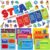 Teling 64 Pcs Stem Steam Science Posters Bulletin Board Decorations Set