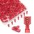 Tellegloww 200 Pcs Nylon Female Spade Connectors, Red Spade Quick Disconnect Connectors, 22-16 Awg Electrical Crimps Insulated Terminals Male Female Fully Insulated Crimp Self-Stripping Kit