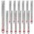 Tellegloww 24 Pcs V Shaped, Dual Scale Science Thermometers, Mercury Free Lab Thermometer for Student School Supplies, Classroom Teaching Tools for Kids, Adults