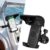 Tellegloww 2 Packs Boat Phone Holder, Marine Cell Phone Holder with Sunshade, Black 360 Degree Adjustable Knob Crab Clamp, Smartphone Accessory for Boat Rail, Car, Cycling, Pontoon and Outdoor Use