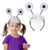 Tellingyou Halloween Monster Costume for Kids Purple Monster Big Eyes Headband for Girls Toddler Cosplay
