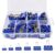Temiary 138 Pcs Binder Clips, Assorted 6 Sizes with Container, Blue