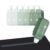 Temiary 6-Pack Scrapbook Tape, 0.24In x 16.4Ft Erasable Double Sided Tape Roller, Adhesive Glue Dispenser Runner for Crafts and Arts Projects School Office Journaling Scrapbooking Supplies (Green)
