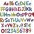 Tenare 134 Pieces 5 Inch Bulletin Board Letters Alphabet Numbers Combo Set Back to School Letter Cutouts for Bulletin Board Display Home Decor(Novelty Rainbow Color)