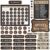 Tenare 169 Pcs Industrial Chic Style Classroom Calendar Bulletin Board Set, Calendar Seasons Weather Chart Bulletin Board and Classroom Display with Stickers for Bedroom Wall Decoration