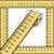 Tenceur 65.6 ft Composition Notebook Bulletin Board Border,Ruler,Yellow