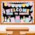 Tenceur 65 Pcs Welcome Back to School Bulletin Board Sets Pastel Stationery Composition Notebook Decoration Back to School Paper Cutouts for Bulletin Board Chalkboard Classroom Wall Decor