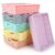 Tenceur 6 Pcs Plastic Classroom Storage Baskets, Pastel Stackable Paper Baskets for Classroom Organization, Turn in Trays for Teachers, Library Office Desk Organizer, 13.5 x 10 x 3.1 Inches