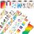 Tenceur 98.5 ft Music Bulletin Board Borders Classroom Decoration 6 Rolls Classroom Borders Set Scalloped Bulletin Board Trim for Back to School Office Home Chalkboard Wall