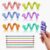 Tendry Sensory Sticks Fidget Toys for Adults & Kids, 6PCS Textured Anxiety Relief Items for Autism ADHD, Silicone Fidgets for Classroom Calm Down Corner Supplies （3 Yeas+）